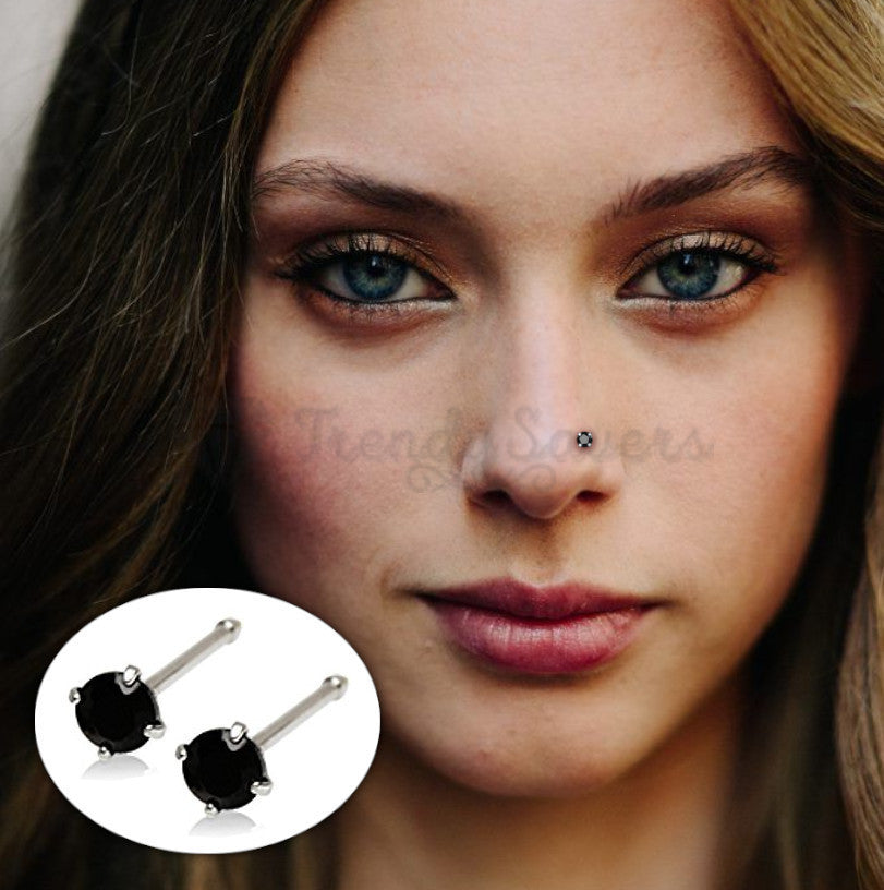 Tiny sterling silver nose on sale stud