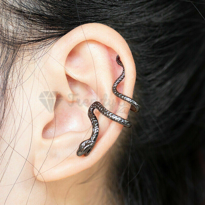 Snake earrings wrap hot sale around ear