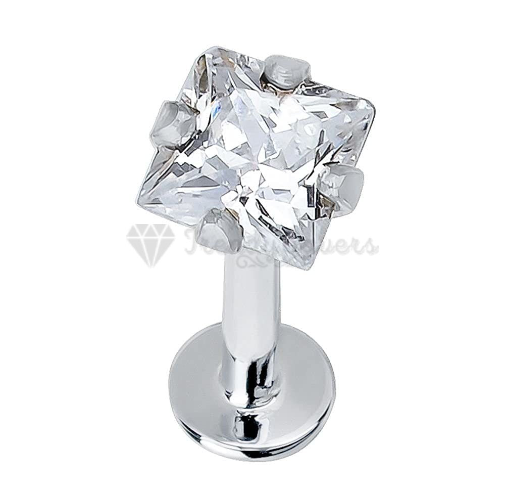 Diamond hot sale labret stud