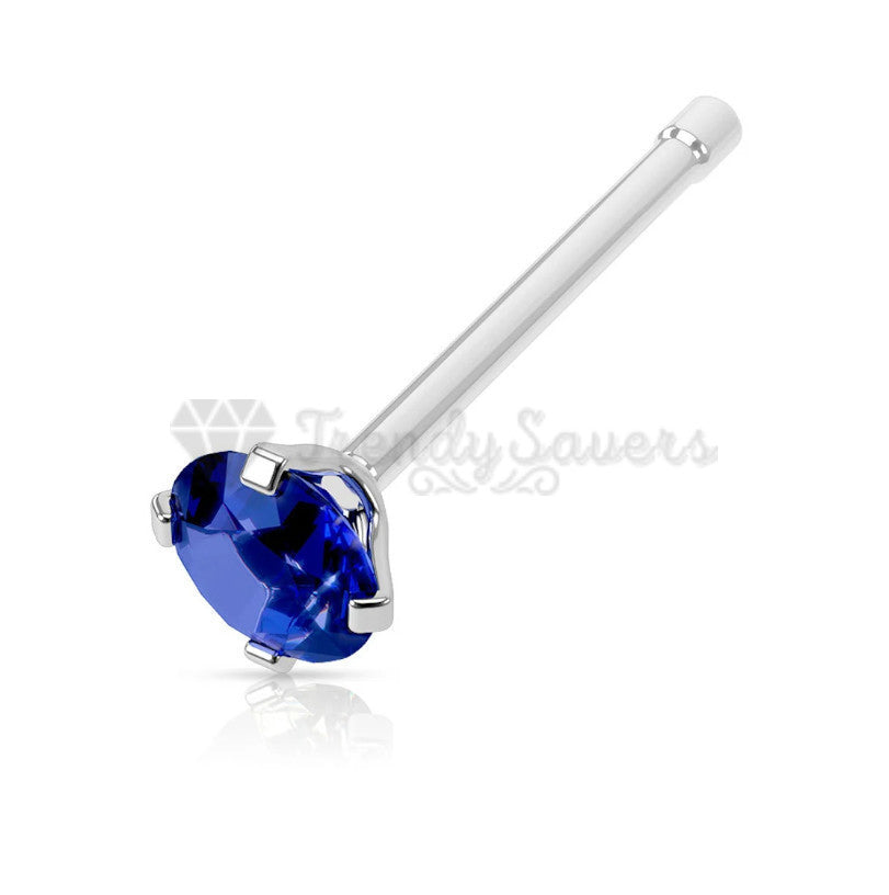 Genuine sapphire nose on sale stud