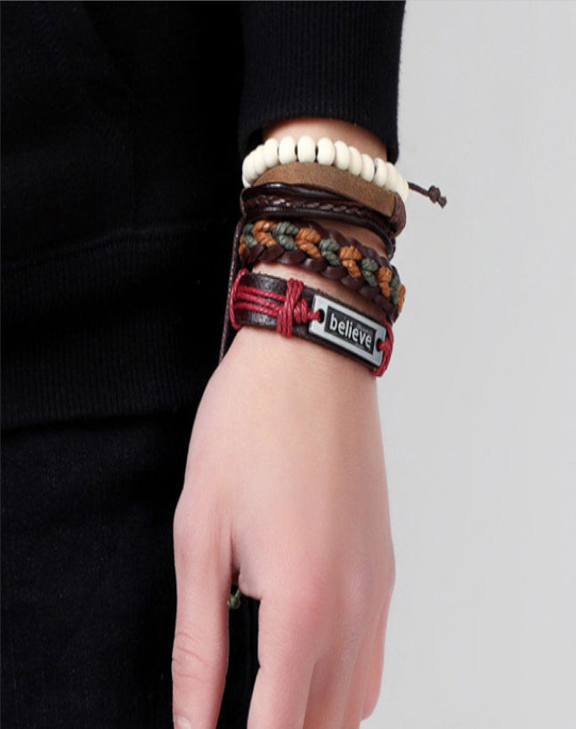 Believe hot sale bracelet leather