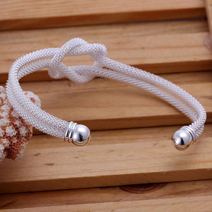 Sterling silver hair hot sale tie bracelet